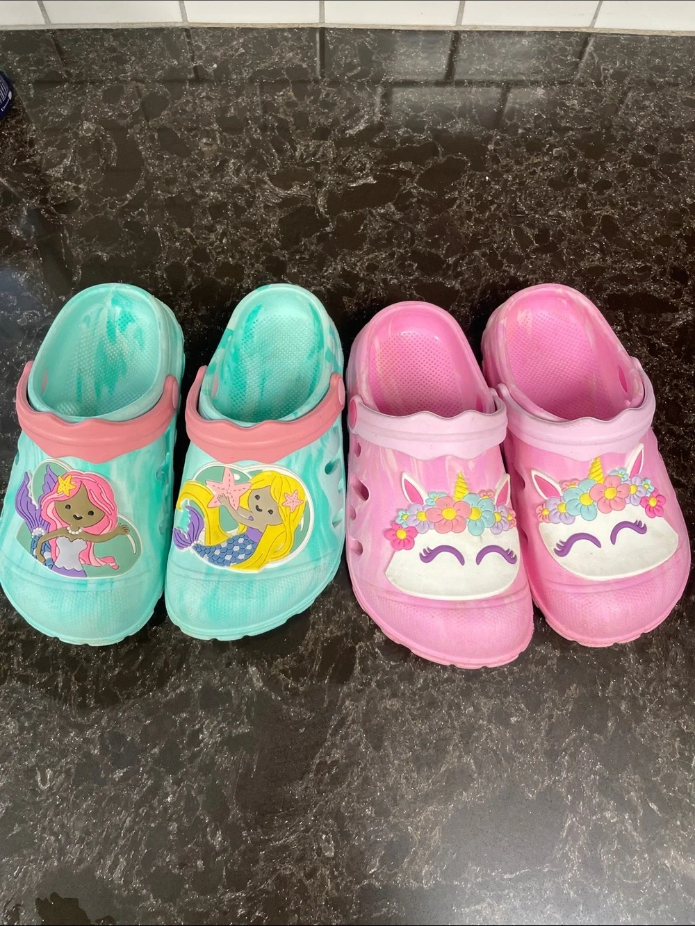 Kids Mermaid & Unicorn Clogs - size 12